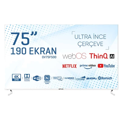 ONVO OV75F500 75 INC 190 EKRAN UHD WEBOS SMART LED TV